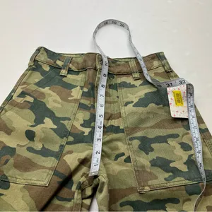 We The Free Free People Remy Camouflage Crop Jeans 25 High Rise Green‎ Camo Pants Denim NEW thumbnail 11
