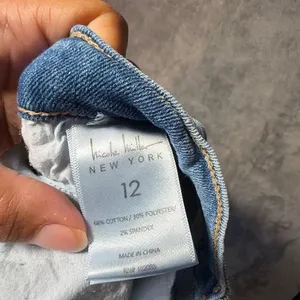 Nicole Miller SoHo High Rise Ankle Skinny Medium Wash Distressed Size 12 #1200 thumbnail 6
