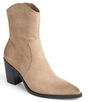 BP. Surina Western Boot in Tan Smoke Size‎ 5.5 Leather Block Heel Pointed Toe thumbnail 1