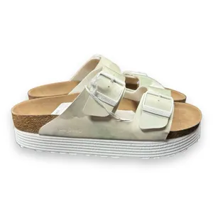 NEW Birkenstock Women's Size 7 Arizona Grooved Vegan Platform‎ Papillio Sandals thumbnail 2