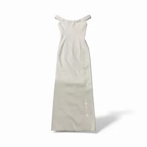 Retrofête Jazmina White Sequin One-Shoulder Gown – Size Small‎ – NWT thumbnail 6