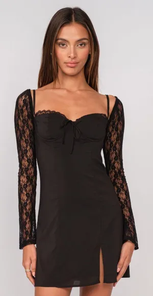 Isabelle’s Cabinet Sky To Moon Lace Bustier Dress thumbnail 1
