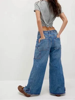 We The Free CRVY Outlaw Wide Leg Jeans Small thumbnail 2