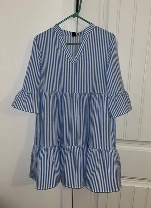 Dress Shein Blue White thumbnail 1
