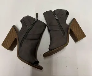Dolce Vita Teisha Grey Buckle Block Heel Booties thumbnail 1