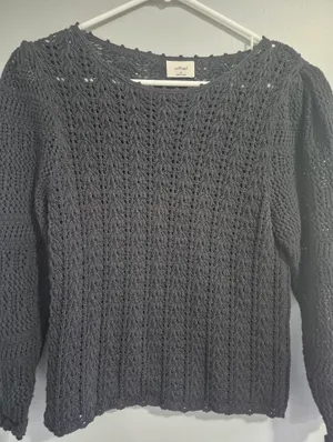 Wilfred aritzia winter Black Sour long sleeve knitted Sweater black size Medium thumbnail 2