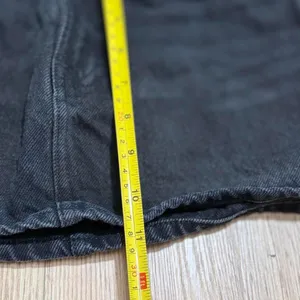 PacSun‎ Black Denim Mini Skirt High Waisted Cotton Size 24 Short Edgy Casual thumbnail 6