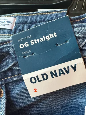 Old Navy Light Blue High-Rise OG straight Jeans Sz 2 nwt thumbnail 5