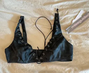 SHEIN gromet crop top  thumbnail 1