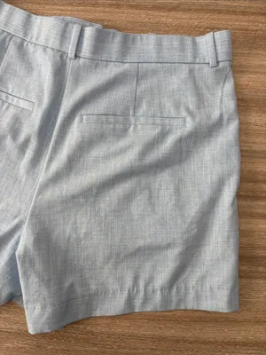 Abercrombie & Fitch Pleated Shorts Light Blue Women Size 18 thumbnail 6