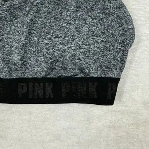 PINK Victoria's Secret Sport Ultimate Lightly Lined Gray Heather Bra‎ Large L G thumbnail 2
