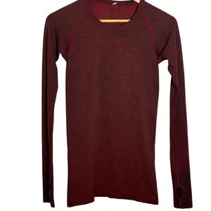 Lululemon Swiftly Tech Long Sleeve Crew *Lulu Red / Black thumbnail 2