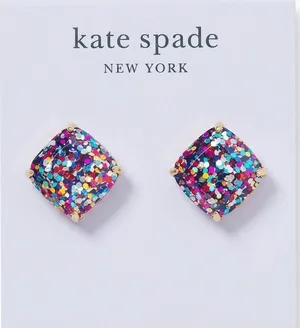 NWT Kate Spade Multicolor Glitter Earrings thumbnail 1