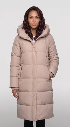 Michael Kors Hooded Long Women's Puffer Coat Size Small thumbnail 1