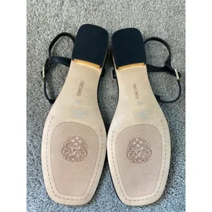 NWOT Vince Camuto Black Square Toe Thong Sandals Women’s Size 11 thumbnail 5