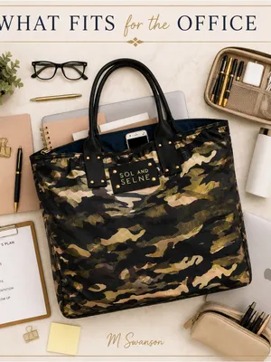 NEW Sol and Selene It Girl Reversible Metallic Camo Tote NWOT thumbnail 3