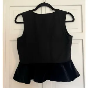 J.crew velvet peplum cropped tank size small thumbnail 8