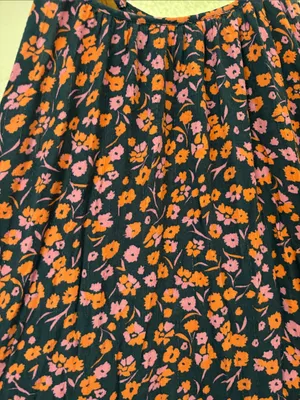 Universal Thread Floral High Low Midi Dress Ruffle Hem Adjustable Straps Small thumbnail 2