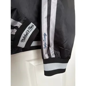 NWT NFL Mitchell & Ness Throwback Dallas cowboys satin varsity jacket black M thumbnail 11