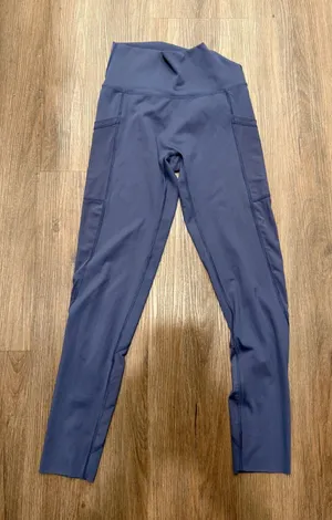 Aerie Chill Play Move Womens High Waisted Pocket Leggings Blue Medium 3802 thumbnail 1
