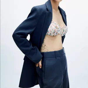 Zara POCKET BLAZER LIMITED EDITION BLUE NEW thumbnail 5