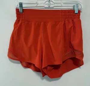 Lululemon Hotty Hot‎ High-Rise Lined Short 2.5" in Orange/Red Size 6 thumbnail 1
