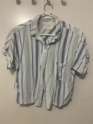 Aeropostale Button Down Shirt Striped thumbnail 1