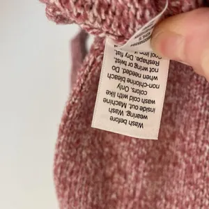 NINE WEST Cowlneck Sweater Mauve Pink White Marled Heather Cowl Neck Puff Sleeve thumbnail 10