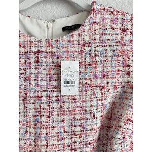 Ann Taylor Tweed Fit & Flare Lined Dress Preppy Legally Blonde Womens Size 2 NEW thumbnail 12