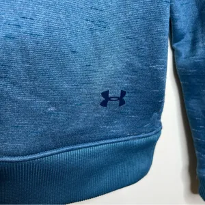 Under Armour Zip Up Sweatshirt Jacket ColdGear Women’s Size XL Loose Blue thumbnail 4