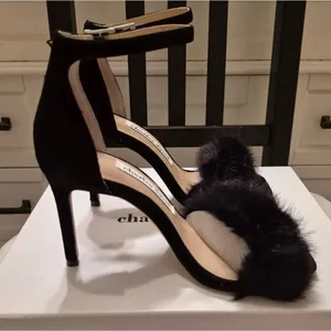 NWB Charles David Wonens Size 6 Empoli Faux Fur Heels Shoes thumbnail 2
