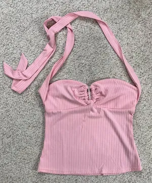 Pink Halter Top Size M thumbnail 2