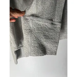 Lululemon Textured Turtleneck hoodie retreat yourself pullover grey size M/L thumbnail 4