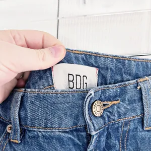 BDG Urban Outfitters High Rise Wide Leg Jeans Medium Wash thumbnail 5