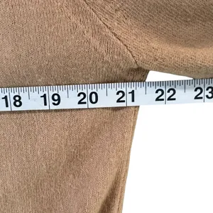 Vintage Cardigan Medium Tan Button Up Soft Knit Classic Preppy Cozy Union‎ Made thumbnail 6