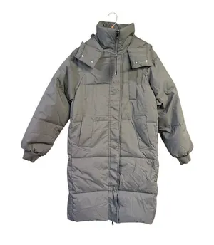 Go.G.G Classic Hooded Long Puffer Jacket Coffee Sz S NWT thumbnail 1