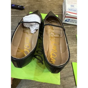 Sam Edelman Women Nesta Mary Jane Flat Black Leather Size 6.5 Ballet Pointed Toe thumbnail 7