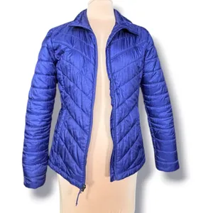 Columbia Omni-Heat Puffer Jacket Womens Medium Purple Quilted Full Zip Coat thumbnail 10