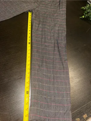 Ann Taylor Vintage Glen Plaid Trousers Dark Academia Retro Preppy Granny Core thumbnail 6
