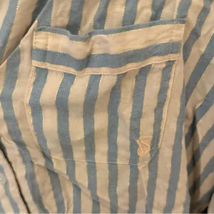 EUC Victoria’s Secret Flannel Pajama Set, Pink & Blue Classic Stripe SmL thumbnail 5