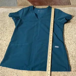FIGS Casma V-Neck Scrub Top Blue Technical Collection FW1100 XS‎ thumbnail 4