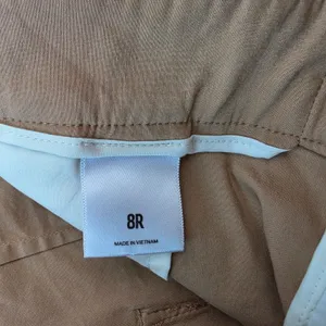 Express Womens Tan Khaki High Waisted Wide Leg Paperbag Trousers‎ 8R thumbnail 5