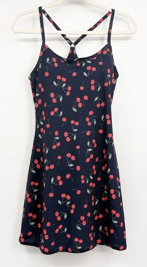 Outdoor Voices Women Cherry Print Coquette Athletic Tennis Exercise Dress XS thumbnail 1