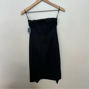 Lulu’s Jazzie Black Strapless Bodycon Dress NWT Size Small LBD thumbnail 5