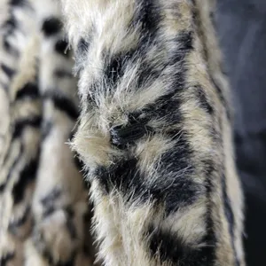 Chico's Womens Jacket Size 1 Cream Black Luxe Cheetah Print Aminal Faux Fur Coat thumbnail 12