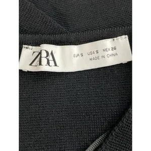 Zara Women's Black Sleeveless V Neck Button Down Waistcoat Suit Vest Tank Top S thumbnail 5