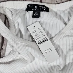 J. Crew Vintage‎ rib high-neck cutaway tank dress with poplin skirt XXS NWT thumbnail 5