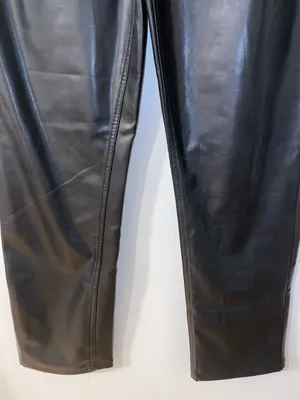 Abercrombie & Fitch The 90’s Straight Ultra High Rise Faux Leather Pants Size 4 thumbnail 3