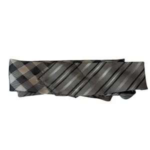 Unique Satin Obi Belt Wide One Size Wrap Brown Preppy Upcyled Artsy Handmade thumbnail 4