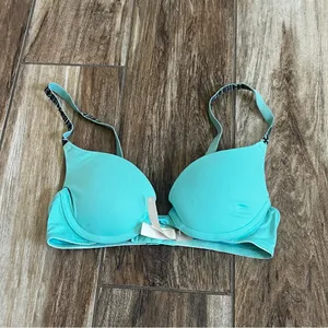Pink Victoria’s Secret blue green bra thumbnail 5